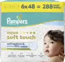Bild 1 von Pampers Feuchttücher Aqua Soft touch (6x48 Stück)