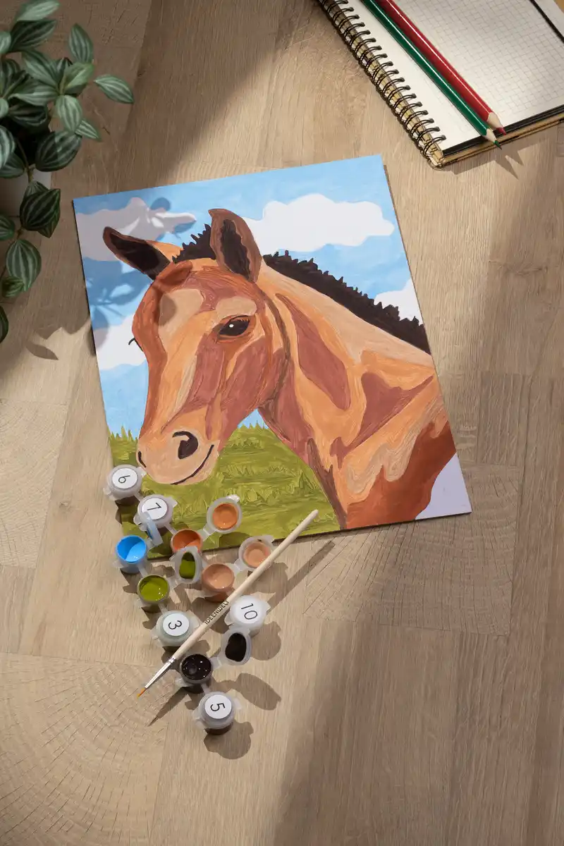 Bild 1 von IDEENWELT Malen nach Zahlen - Fohlen