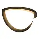 Bild 1 von toom LED-Außenwandleuchte 'Rotterdam' goldfarben halbrund 12,6 x 23,9 x 12 cm