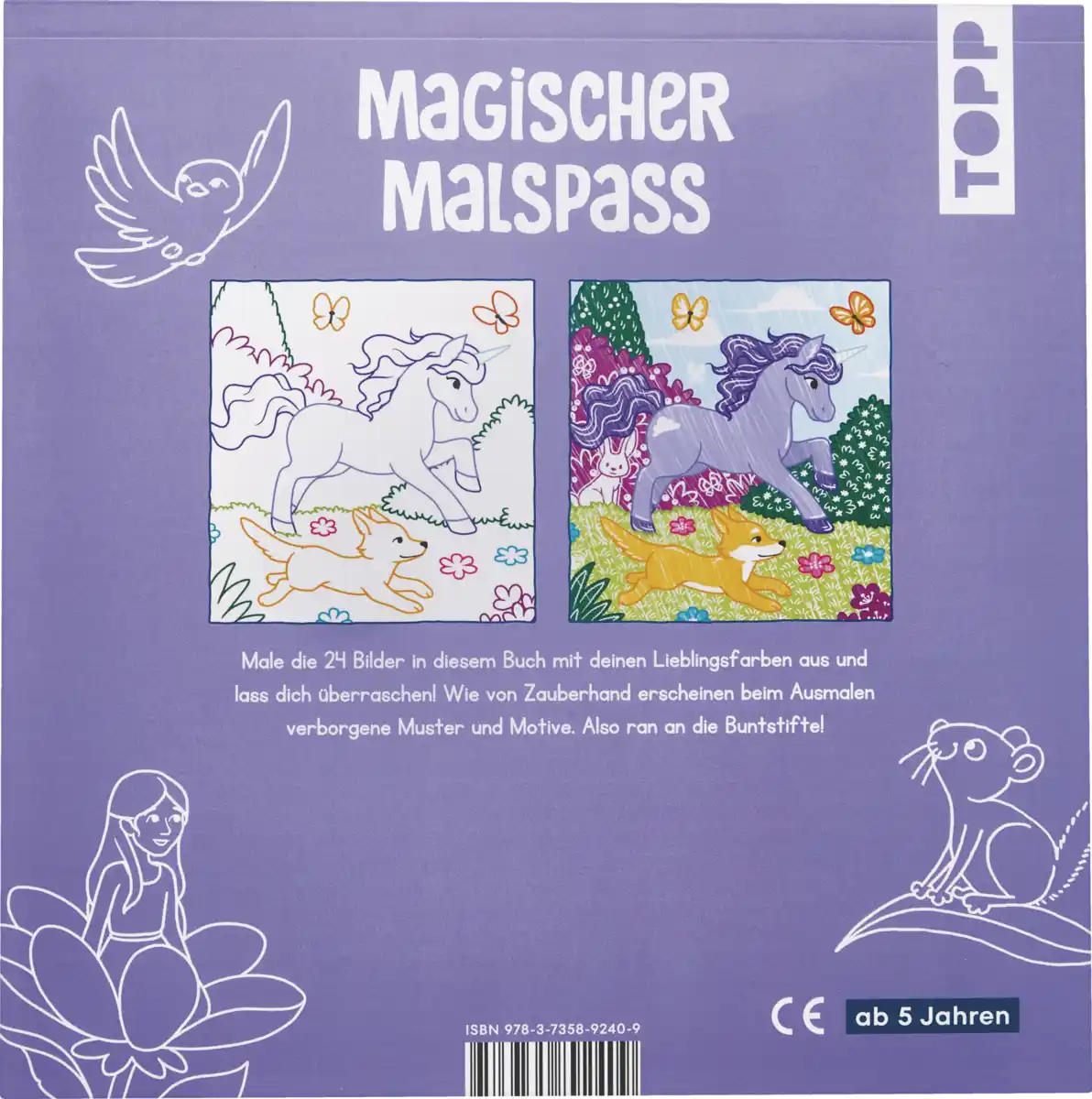 Bild 2 von IDEENWELT Zaubermalbuch Feen und Einhörner