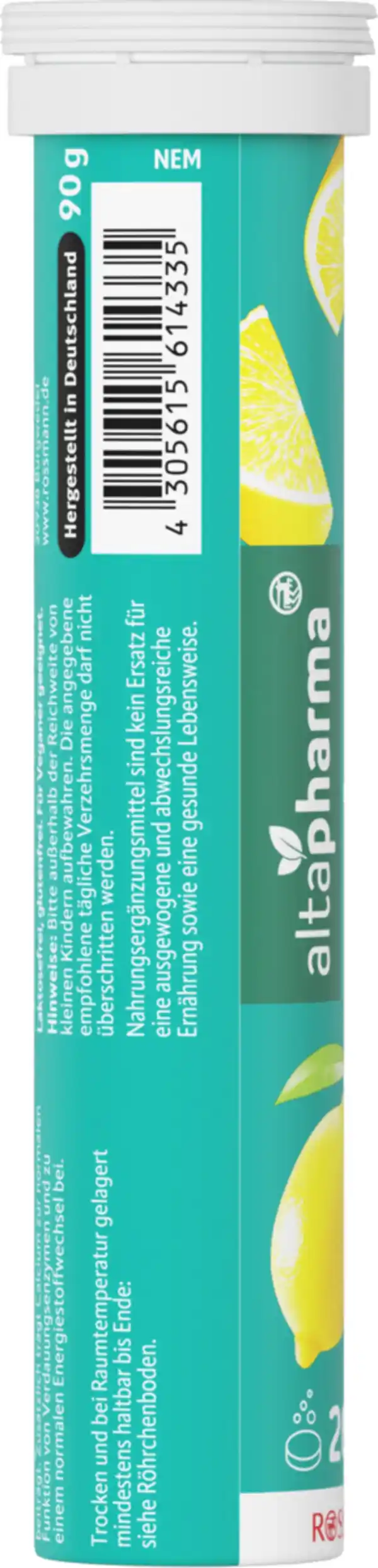 Bild 4 von altapharma Brausetabletten Calcium mit Zitronengeschmack, 90 g