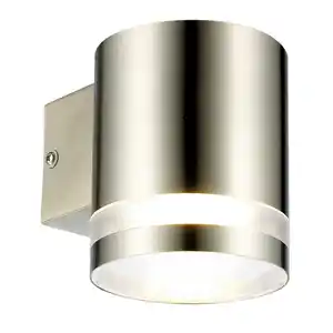 toom LED-Wandleuchte 'Lotse' chromfarben Ø 9 x 10,5 cm