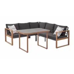 Ecklounge 'Judith' 200/200 cm grau 2-teilig