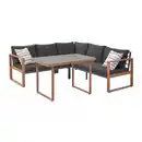 Bild 1 von Ecklounge 'Judith' 200/200 cm grau 2-teilig