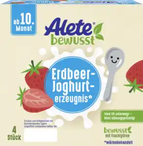 Alete bewusst Erdbeer-Joghurterzeugnis ab 10. Monat, 400 g