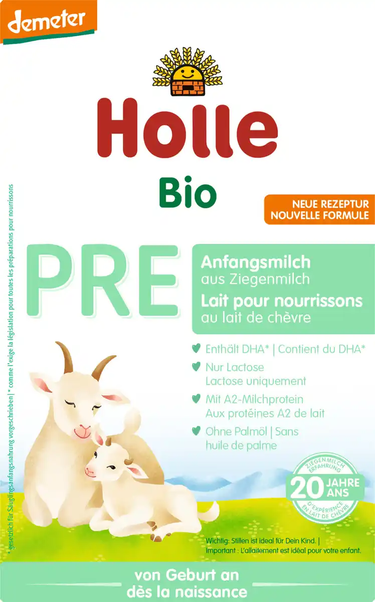 Bild 1 von Holle Bio Anfangsmilch PRE aus Ziegenmilch, 400 g