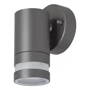 toom Außenwandleuchte 'Washington' grau Ø 8,8 x 14,6 cm