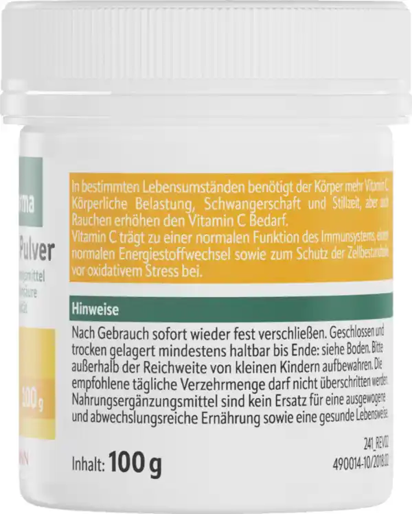 Bild 3 von altapharma Vitamin C Pulver, reine Ascorbinsäure, Arzneibuchqualität, 100 g