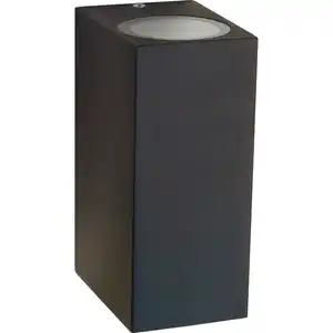 toom Außenwandleuchte 'Luanda' schwarz 9,2 x 6,8 x 15 cm