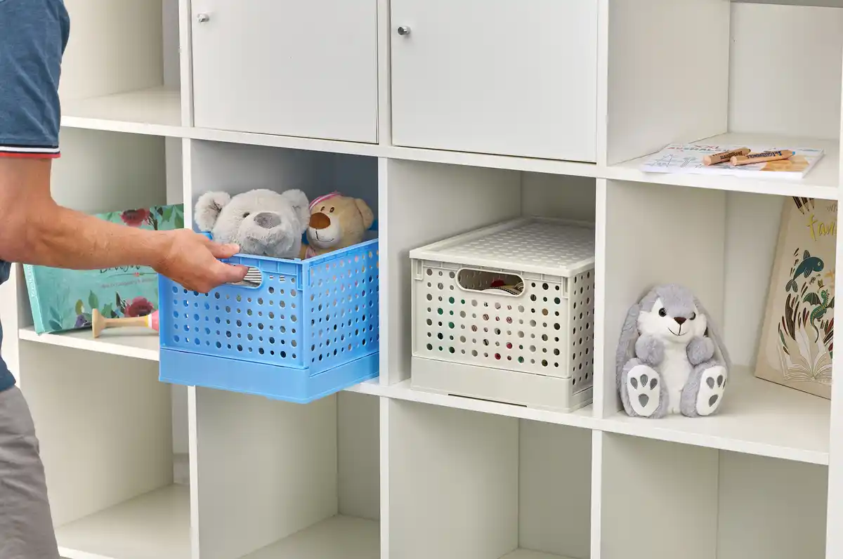 Bild 3 von IDEENWELT Klappbox mit Deckel Hellblau