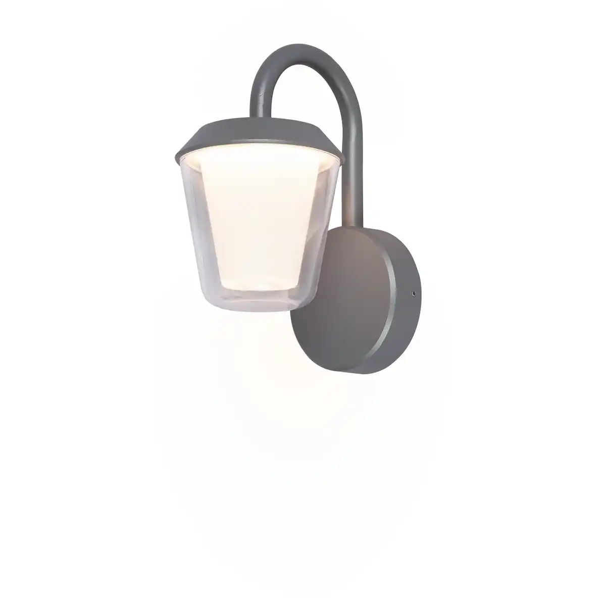 Bild 1 von toom LED-Außenwandleuchte 'Porto' aluminiumfarben 17,6 x 12 x 24 cm