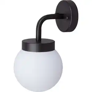 toom Außenwandleuchte 'Budapest' schwarz Ø 15 x 28,6 cm