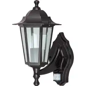 toom Außenwandleuchte 'Heidelberg' schwarz 25 x 19,5 x 34,5 cm, mit Bewegungsmelder