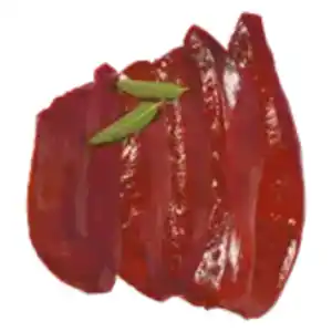 Die Rostocker Schweineleber in Scheiben