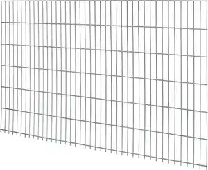 Floraworld Doppelstabmatte-Zaun Comfort 201 x 123 cm feuerverzinkt