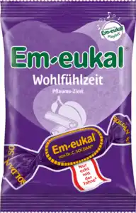 Em-eukal Bonbon, Wohlfühlzeit Pflaume-Zimt, 90 g