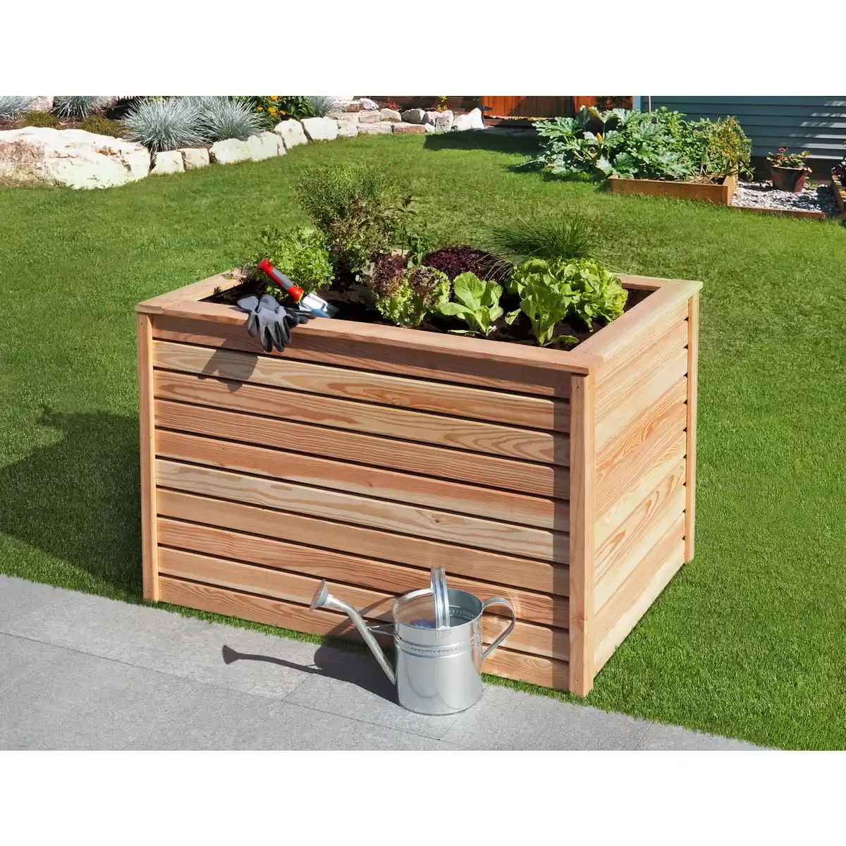 Bild 1 von Mr. GARDENER Hochbeet, BxHxL: 125 x 80 x 85 cm, Holz/Lärchenholz/Nadelholz