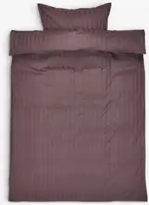 Satin-Bettwäsche NELL 135x200 staubtraube