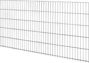 Floraworld Doppelstabmatte-Zaun Comfort 201 x 103 cm anthrazit