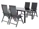 Bild 1 von LIVARNO® Alu-Set »Houston«, 5-teilig - Standardtisch & 4 Klappsessel, anthrazit