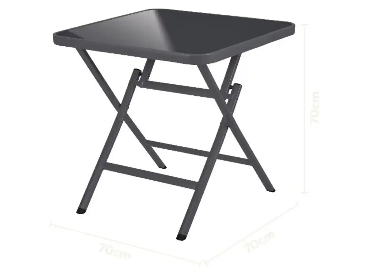 Bild 3 von LIVARNO® Alu-Glastisch »Houston / Toronto«, 70 x 70 x 70 cm