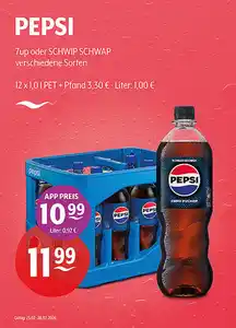 PEPSI 7up oder SCHWIP SCHWAP verschiedene Sorten