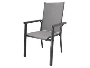 LIVARNO® Alu-Stapelsessel »Houston« hellgrau-meliert