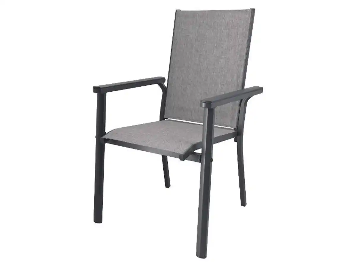 Bild 1 von LIVARNO® Alu-Stapelsessel »Houston« hellgrau-meliert