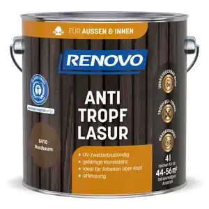 RENOVO Holzanstrich »8410«, Tropffrei-Formel, 4,0L, nussbaum