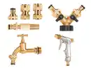 Bild 1 von PARKSIDE® Messing-Stecksystem / Messing-2-Wege-Verteiler / Wasserhahn Messing / Messing-Gartenspritze