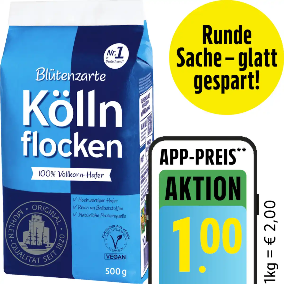 Bild 1 von Kölln Haferflocken