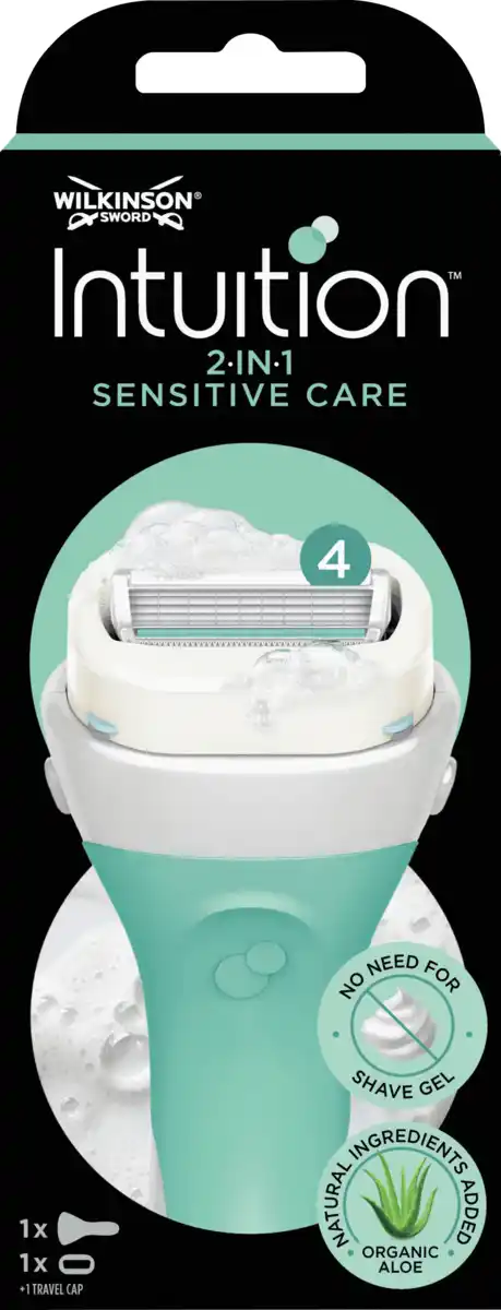 Bild 1 von WILKINSON SWORD Rasierer, Intuition 2in1 Sensitive Care, 1 St