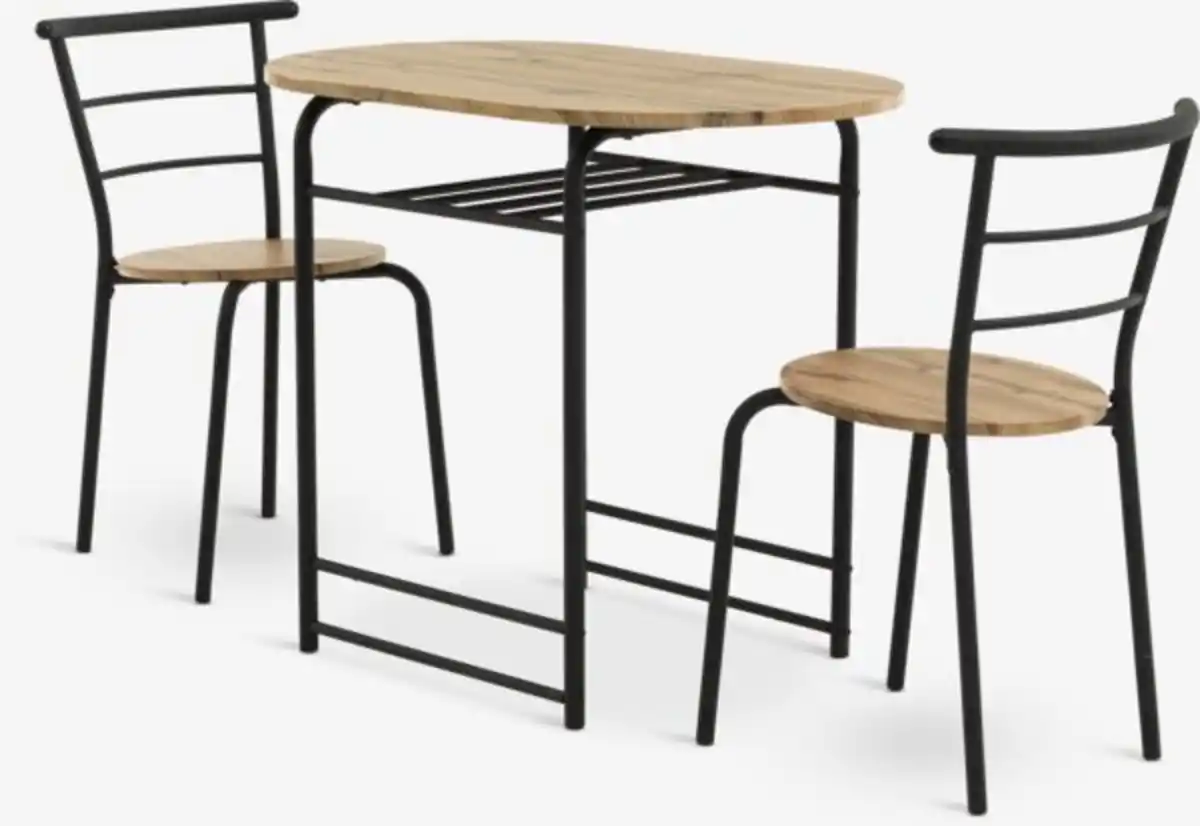 Bild 1 von GADSTRUP L92 Tisch + 2 GADSTRUP schwarz/Wildeiche natur
