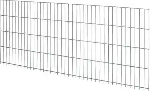 Floraworld Doppelstabmatte-Zaun Comfort 201 x 83 cm feuerverzinkt