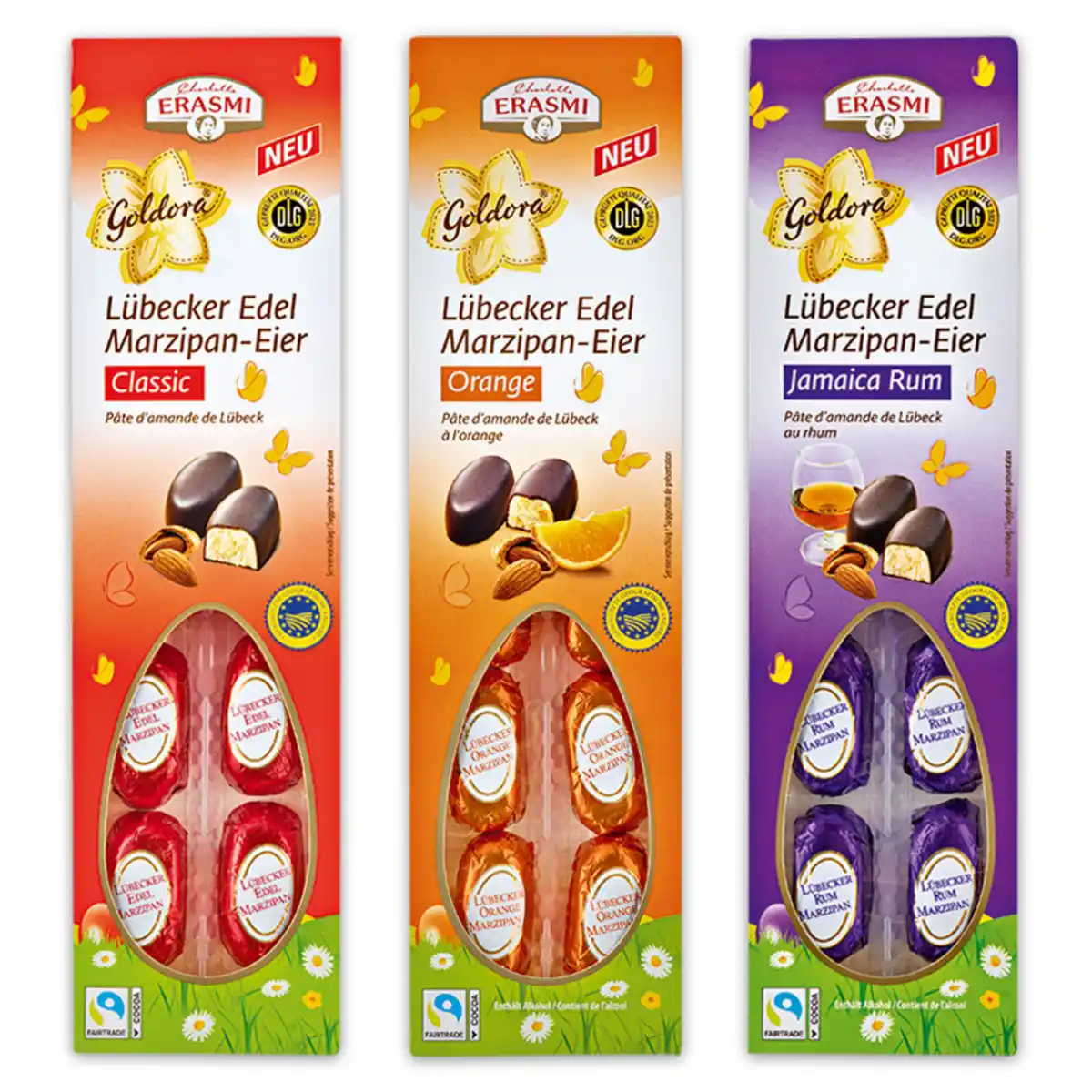 Bild 1 von Goldora/Erasmi Lübecker Edel-Marzipan-/ Nougat Eier