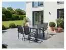 Bild 2 von LIVARNO® Alu-Set »Houston«, 5-teilig - Standardtisch & 4 Stapelsessel, anthrazit