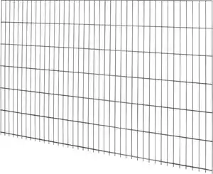 Floraworld Doppelstabmatte-Zaun Comfort 201 x 123 cm anthrazit