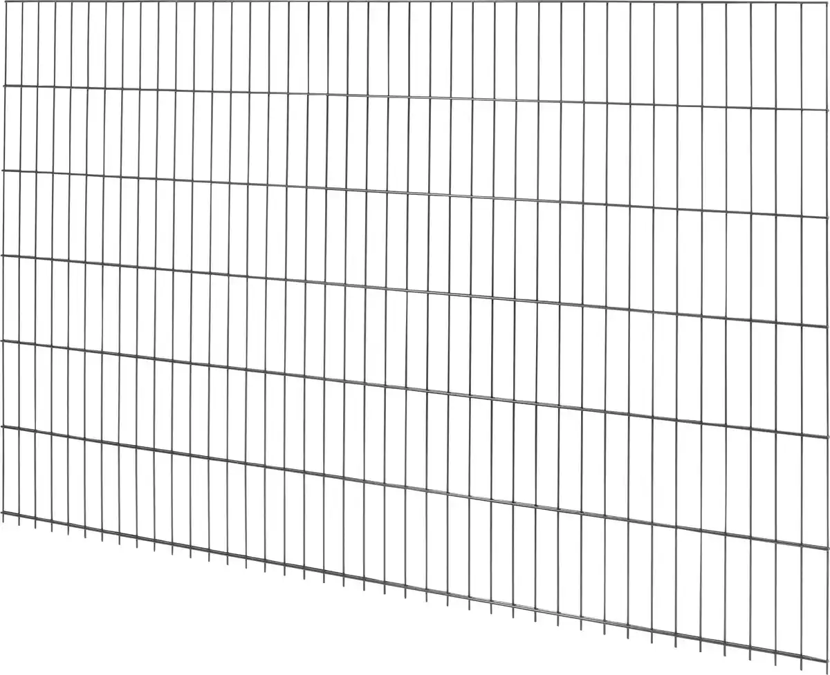 Bild 1 von Floraworld Doppelstabmatte-Zaun Comfort 201 x 123 cm anthrazit