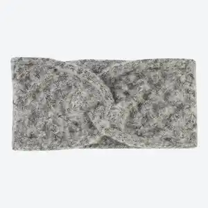 Damen-Strickstirnband mit Twist-Knoten