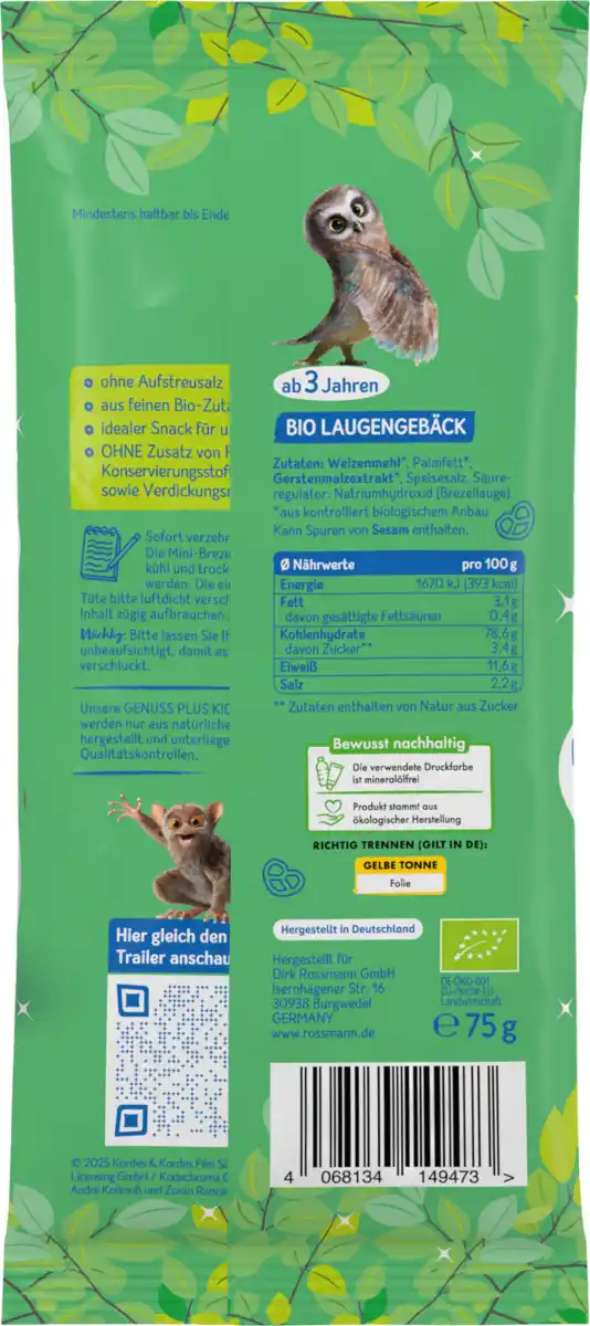 Bild 4 von GENUSS PLUS KIDS GENUSS PLUS MINI-BREZELN, 75 g