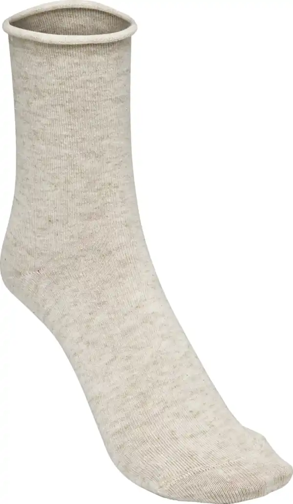 Bild 2 von under2wear Kurzschaftsocke Glitzer Rollbund beige Mel. Gr. 39/42