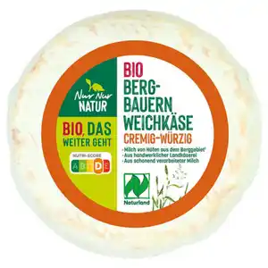 NUR NUR NATUR Bio-Bergbauern Weichkäse 200 g, Würzig