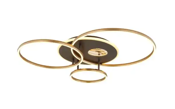 Bild 3 von LED-Deckenleuchte Invertina, goldfarbig, inkl. Fernbedienung