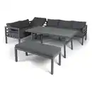 Bild 3 von 14tlg. Alu-Lounge SEBASTIAN Ecksofa Set - Anthrazit
