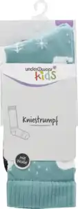 under2wear kids Kniestrumpf mit Wolle Eisbär türkis Gr. 31/34