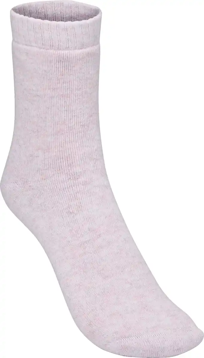 Bild 2 von under2wear Relax Socke mit Bündchen DP grau/rosa Gr. 39/42