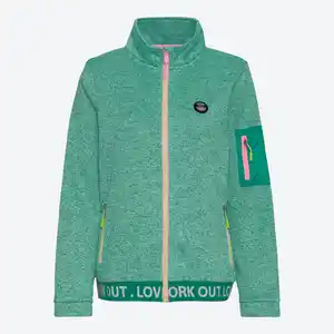 Damen-Fleecejacke mit Stehkragen