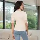 Bild 4 von Damen-T-Shirt mit Spitze am Ausschnitt