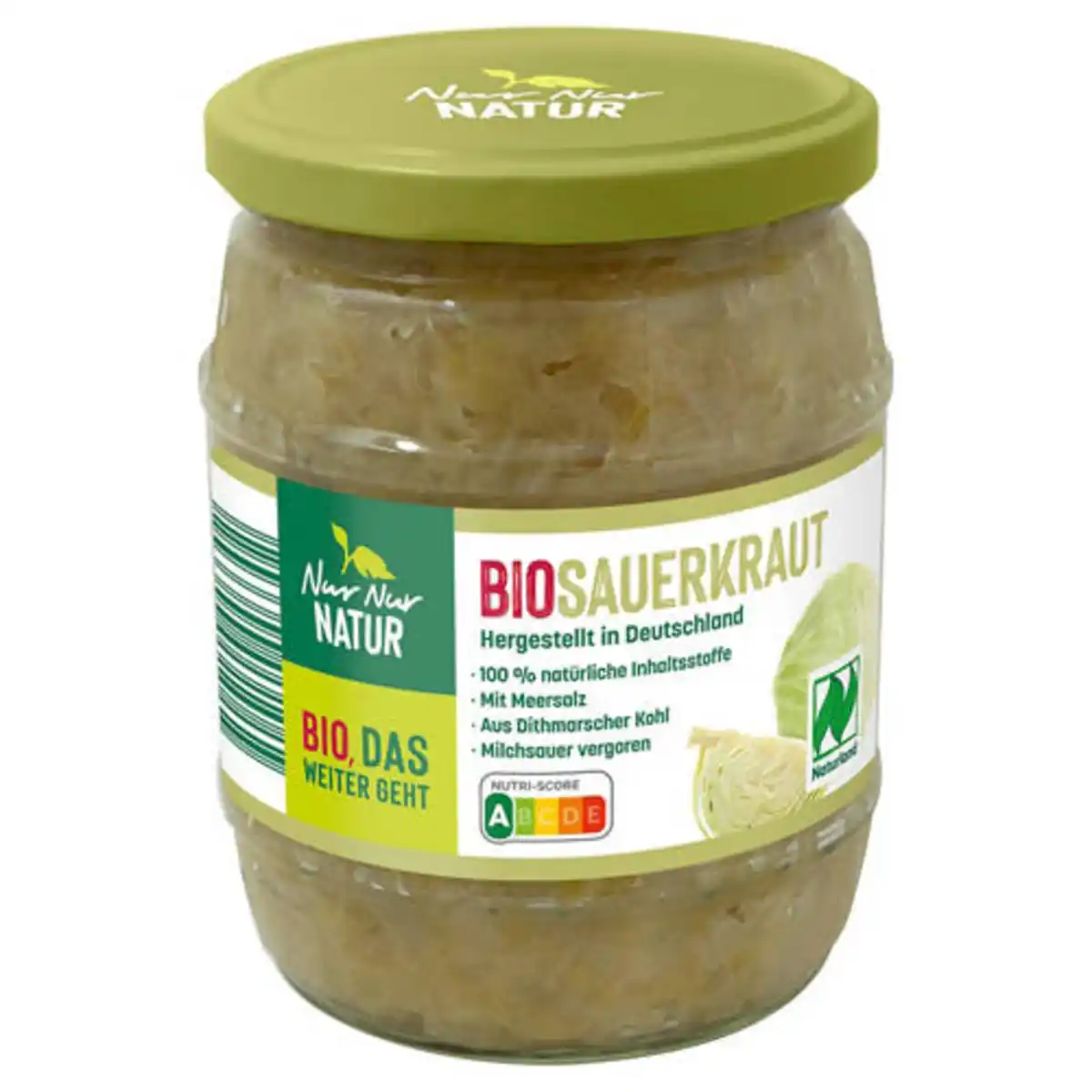 Bild 1 von NUR NUR NATUR Bio-Sauerkraut 520 g