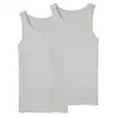 Bild 1 von UP2FASHION BASICS Herren Unterhemden, 2er-Pack, Grau/Melange, M